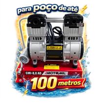 Compressor para Poço Artesiano até 100 Metros Isento de Oleo CMI 8,0 Motomil 220V