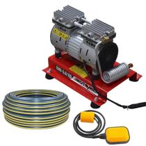 Compressor para Poço Artesiano até 60 Metros Isento de Oleo com 100M de Mangueira e Boia