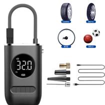 Compressor Portátil Com Função Powerbank Com Cabo USB Compressor Portátil Com Função Powerbank Com Cabo USB