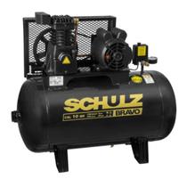 Compressor Schulz CSL 10 Bravo 100 Litros 140 Libras 2 cv Monofásico Compressor Schulz CSL 10 Bravo 100 Litros 140 Libras 2 cv Monofásico