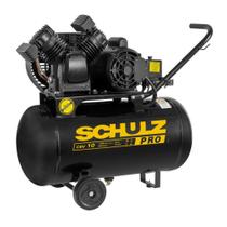 Compressor Schulz CSV 10 PRO 50L 140 Lbs 2 cv 220V Mono Móvel