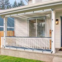 Comprimento de lona: 244x305cm, transparente, impermeável, resistente, com ilhós Comprimento de lona: 244x305cm, transparente, impermeável, resistente, com ilhós