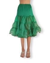 Comprimento do chá verde Petticoat Malco Modes SMD Kelly para mulheres