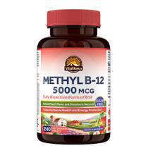 Comprimido de vitamina B12 Vitalitown Metil 5000 mcg Sabor Pêssego