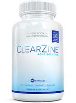 Comprimidos de acne ClearZine para adolescentes e adultos Clear Skin 90 cápsulas