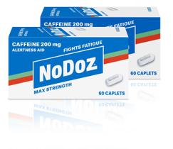 Comprimidos de cafeína NoDoz Maximum Strength 200 mg 120 comprimidos Comprimidos de cafeína NoDoz Maximum Strength 200 mg 120 comprimidos