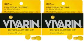 Comprimidos de Cafeína Vivarin 200 mg Pacote com 80 comprimidos
