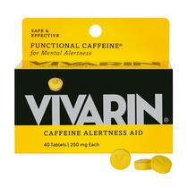 Comprimidos de cafeína Vivarin 200 mg Suplemento energético de cafeína 40 comprimidos