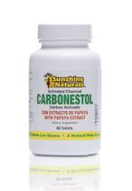 Comprimidos de Carvão Ativado Sunshine Naturals Carbonestol 60 Comprimidos de Carvão Ativado Sunshine Naturals Carbonestol 60