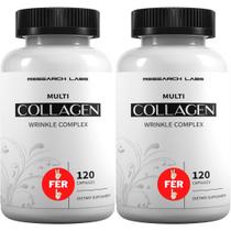 Comprimidos de colágeno Research Labs 240 comprimidos 6000 mg antienvelhecimento