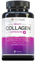 Comprimidos de colágeno Vitauthority Multi Tipo I II III V X 30 porções Comprimidos de colágeno Vitauthority Multi Tipo I II III V X 30 porções