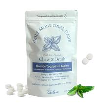 Comprimidos de creme dental Tidalove Smile More com flúor e nHap Comprimidos de creme dental Tidalove Smile More com flúor e nHap