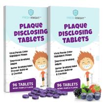 Comprimidos de divulgação de placa Fresh Knight Tru-Clean 96 unidades x2 Comprimidos de divulgação de placa Fresh Knight Tru-Clean 96 unidades x2