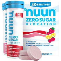 Comprimidos de eletrólitos Nuun Zero Sugar Hydration, pacote com 4