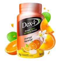 Comprimidos de glicose Dex4 Sabor Laranja 50 comprimidos 200g