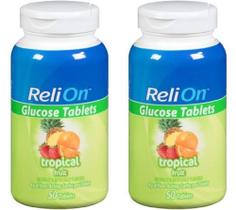 Comprimidos de Glicose Reli On Sabor Tropical 100 Unidades Comprimidos de Glicose Reli On Sabor Tropical 100 Unidades