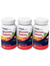 Comprimidos de glicose TruePlus com sabor de frutas tropicais 50 ct Comprimidos de glicose TruePlus com sabor de frutas tropicais 50 ct