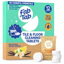 Comprimidos de limpeza de pisos duros Fab Tab Tab, pré-medidos à base de enzimas