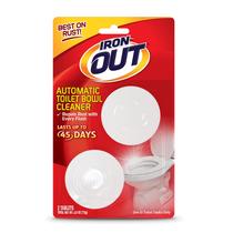 Comprimidos de limpeza de vasos sanitários IRON OUT Rust Preventer, pacote com 2 Comprimidos de limpeza de vasos sanitários IRON OUT Rust Preventer, pacote com 2