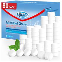 Comprimidos de limpeza de vasos sanitários KIISIISO, pacote com 80 alvejantes Comprimidos de limpeza de vasos sanitários KIISIISO, pacote com 80 alvejantes
