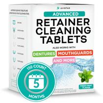Comprimidos de limpeza dental Avistar Retainer & Mouth Guard 150 Comprimidos de limpeza dental Avistar Retainer & Mouth Guard 150