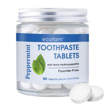 Comprimidos de Pasta de Dentes EcoFam - Sabor Menta - 90 Unidades