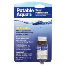 Comprimidos de purificação de água Potable Aqua 50 comprimidos