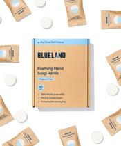 Comprimidos de recarga de sabonete espumante para mãos BLUELAND, pacote com 10, 270 ml Comprimidos de recarga de sabonete espumante para mãos BLUELAND, pacote com 10, 270 ml
