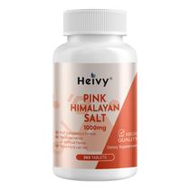 Comprimidos de sal Heivy Pink Himalayan 1000mg de cloreto de sódio