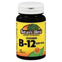 Comprimidos de vitamina B12 da Nature's Blend 100 comprimidos da Nature's Blend (pacote com 4)