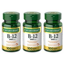 Comprimidos de vitamina B12 Nature's Bounty 1000 mcg 100 unidades x3