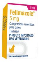 Comprimidos Felimazole 5 Mg Contém 100 Comprimidos