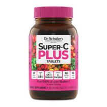 Comprimidos Mastigáveis de Vitamina C Dr. Schulze's Super-C Plus 1000mg