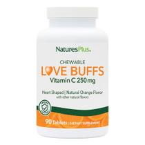 Comprimidos mastigáveis NaturesPlus Love Buffs 90 em forma de coração