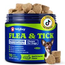 Comprimidos Mastigáveis YoYoBay para Prevenção de Pulgas e Carrapatos para Cães - 70 Unidades Comprimidos Mastigáveis YoYoBay para Prevenção de Pulgas e Carrapatos para Cães - 70 Unidades