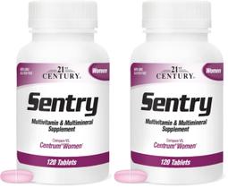 Comprimidos multivitamínicos femininos 21st Century Sentry 120 ct x2 Comprimidos multivitamínicos femininos 21st Century Sentry 120 ct x2