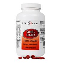 Comprimidos multivitamínicos GeriCare One-Daily 1000 comprimidos Comprimidos multivitamínicos GeriCare One-Daily 1000 comprimidos