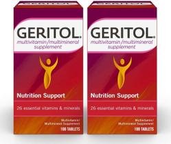 Comprimidos multivitamínicos Geritol 100 comprimidos (pacote de 2)