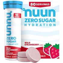 Comprimidos Nuun Electrolyte Zero Sugar Wild Strawberry 80 Serv