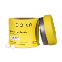 Comprimidos para enxaguatório bucal Boka Travel Size Hidroxiapatita, pacote com 90 Comprimidos para enxaguatório bucal Boka Travel Size Hidroxiapatita, pacote com 90