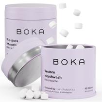 Comprimidos para enxaguatório bucal Boka Travel Size Hydroxyapatite Mint 90 unidades Comprimidos para enxaguatório bucal Boka Travel Size Hydroxyapatite Mint 90 unidades