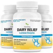 Comprimidos para intolerância à lactose Puregen Labs Dairy Relief 270 comprimidos Comprimidos para intolerância à lactose Puregen Labs Dairy Relief 270 comprimidos