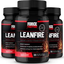 Comprimidos pré-treino Force Factor LeanFire, pacote com 3, 90 cápsulas
