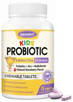 Comprimidos probióticos para mastigar ZEBORA Kids Digestive Health 5B CFus