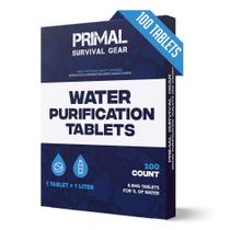 Comprimidos purificadores de água Primal Survival Gear 100 comprimidos Comprimidos purificadores de água Primal Survival Gear 100 comprimidos