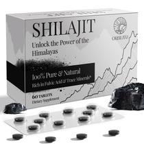 Comprimidos Shilajit ORBILIVE 30.000 mg orgânicos do Himalaia, 60 unidades Comprimidos Shilajit ORBILIVE 30.000 mg orgânicos do Himalaia, 60 unidades