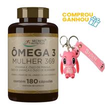 Comprou Ganhou Omega Mulher 3 6 9 Óleo Linhaça Borragem Primula 180 capsulas - Secrets Nutrition