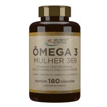 Comprou Ganhou Omega Mulher 3 6 9 Óleo Linhaça Borragem Primula 180 capsulas - Secrets Nutrition