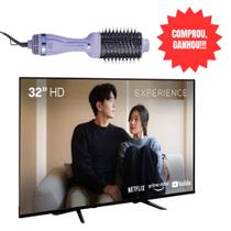 Comprou Smart TV DLED 32 HD Android 11 3HDMI 2USB Ganhou Escova Secadora 1350W Bivolt