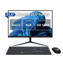 Computador All-in-One 21,5" Intel i3 2310M 4GB RAM SSD 128GB Completo com Teclado e Mouse
